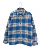 SUPREMEシュプリーム）の古着「Lined Flannel Snap Shirt(ラインド フランネル スナップ シャツ)」｜ブルー