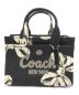 COACH（コーチ）の古着「カーゴ トート バッグ 20」｜ブラック×ホワイト