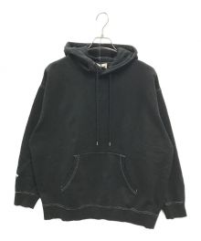 WIND AND SEA×DISNEY（ウィンド アンド シー×ディズニー）の古着「BLACK HOODED SHIRT(ブラック フーデッド シャツ)」｜ブラック