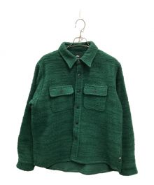 stussy（ステューシー）の古着「BOUCLE WOOL CPO SHIRT」｜グリーン