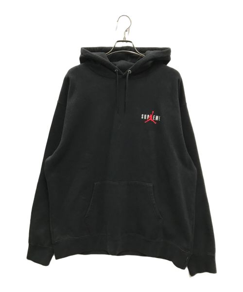 SUPREME（シュプリーム）SUPREME (シュプリーム) JORDAN (ジョーダン) Hooded Sweatshirt(フーデッド スウェットシャツ) ブラック サイズ:XLの古着・服飾アイテム