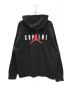 SUPREME (シュプリーム) JORDAN (ジョーダン) Hooded Sweatshirt(フーデッド スウェットシャツ) ブラック サイズ:XL：35000円