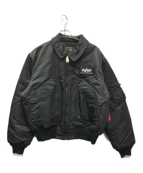 ALPHA INDUSTRIES（アルファインダストリーズ）ALPHA INDUSTRIES (アルファインダストリーズ) CWU-45/P ナイロンジャケット ブラック サイズ:XLの古着・服飾アイテム