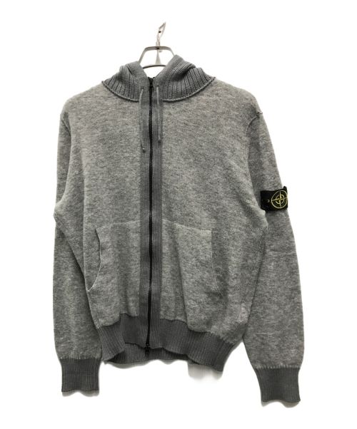 STONE ISLAND（ストーンアイランド）STONE ISLAND (ストーンアイランド) ニットジップパーカー グレー サイズ:XXLの古着・服飾アイテム