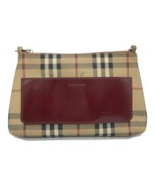 BURBERRY（バーバリー）の古着「ノバチェックワンショルダーポーチ」｜ベージュ