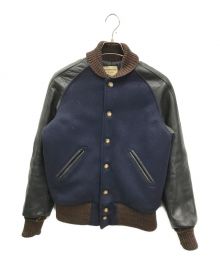 skookum×A vontade（スクーカム×アボンタージ）の古着「Award Jacket(アワード ジャケット)」｜ネイビー×ブラック