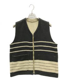 NIGEL CABOURN（ナイジェルケーボン）の古着「MOUNTAINEER BLANKET VEST(マウンテニアー ブランケット ベスト)」｜ベージュ×ブラック