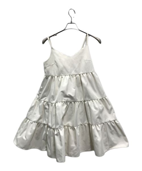 rosy monster（ロージーモンスター）rosy monster (ロージーモンスター) handbell satin dress ホワイト サイズ:FREEの古着・服飾アイテム