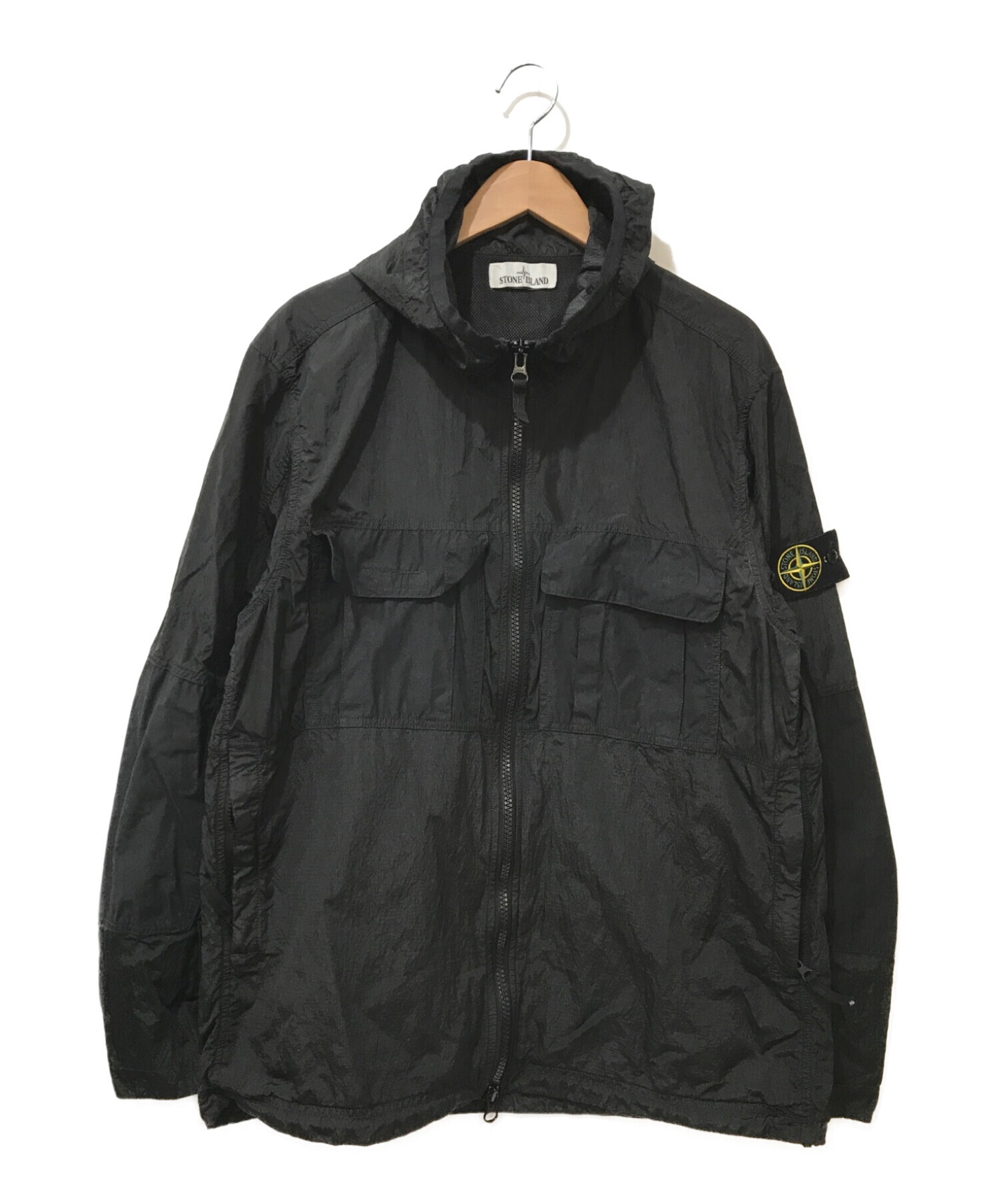 公式ショップ】 STONE ISLAND古着シミ汚れありナイロン系リバーシブル