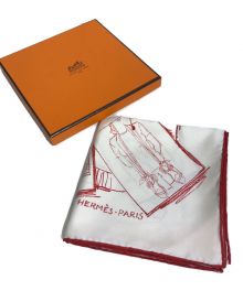 HERMES（エルメス）の古着「シルクスカーフ」｜ホワイト