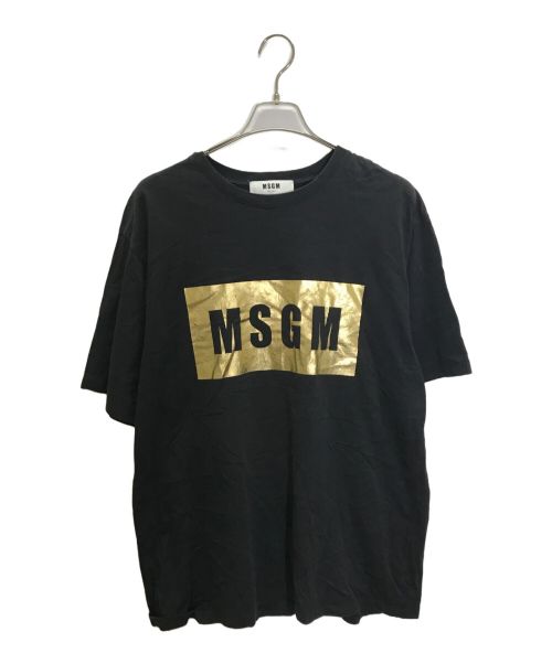 MSGM（エムエスジーエム）MSGM (エムエスジーエム) プリントTシャツ ブラック サイズ:Lの古着・服飾アイテム