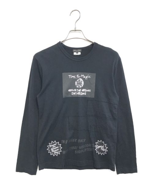 COMME des GARCONS HOMME PLUS（コムデギャルソンオムプリュス）COMME des GARCONS HOMME PLUS (コムデギャルソンオムプリュス) 長袖カットソー ブラック サイズ:Sの古着・服飾アイテム