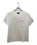 A.P.C.アーペーセー）の古着「刺繍ロゴポケットTシャツ」｜ホワイト