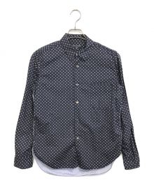 COMME des GARCONS HOMME（コムデギャルソン オム）の古着「ドットプリントシャツ」｜ネイビー