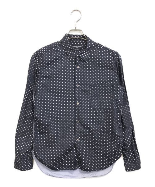 COMME des GARCONS HOMME（コムデギャルソン オム）COMME des GARCONS HOMME (コムデギャルソン オム) ドットプリントシャツ ネイビー サイズ:XSの古着・服飾アイテム