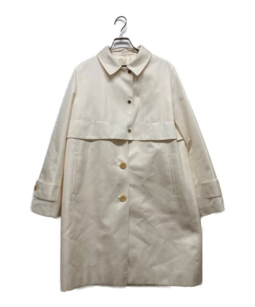 Aquascutum（アクアスキュータム）Aquascutum (アクアスキュータム) シルク混コート ホワイト サイズ:ーの古着・服飾アイテム