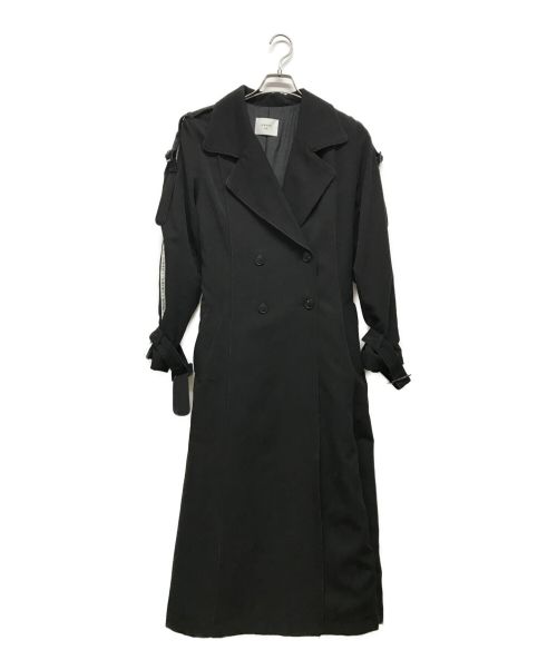 Ameri（アメリ）AMERI (アメリ) Vintage PASS CODE LINE COAT ブラック サイズ:Mの古着・服飾アイテム