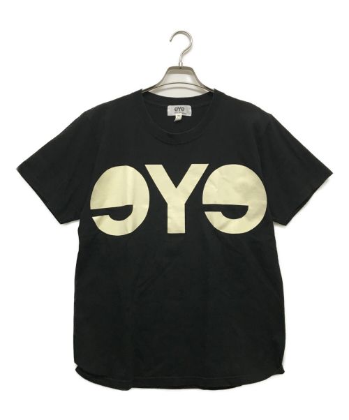 eYe COMME des GARCONS JUNYAWATANABE MAN（アイ コム デ ギャルソン ジュンヤ ワタナベ マン）eYe COMME des GARCONS JUNYAWATANABE MAN (コム デ ギャルソン ジュンヤ ワタナベ マン) プリントロゴTシャツ ブラック サイズ:Mの古着・服飾アイテム