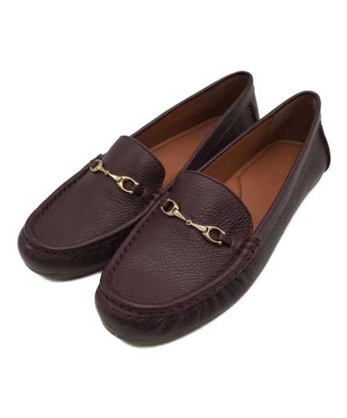 COACH（コーチ）COACH (コーチ) mavis leather loafer ブラウン サイズ:24.5の古着・服飾アイテム