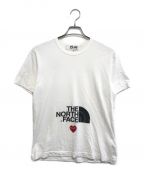 PLAY COMME des GARCONS×THE NORTH FACEプレイ コムデギャルソン×ザ ノース フェイス）の古着「ロゴTシャツ」｜ホワイト