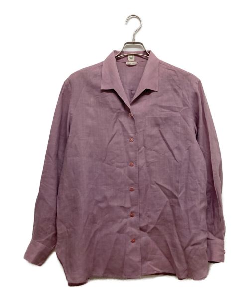 HERMES（エルメス）HERMES (エルメス) バンブーシャツ パープル サイズ:Lの古着・服飾アイテム