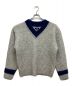 stussy（ステューシー）の古着「MOHAIR TENNIS SWEATER」｜ホワイト×ブルー