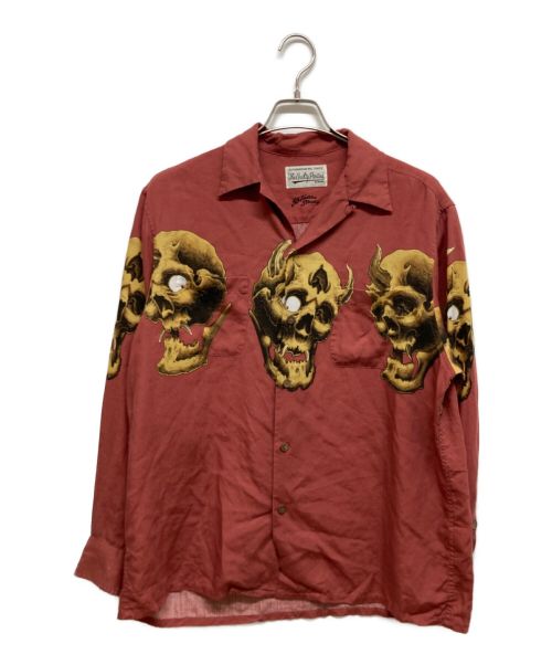 WACKO MARIA（ワコマリア）WACKO MARIA (ワコマリア) 56 TATTOO STUDIO HAWAIIAN SHIRT ボルドー サイズ:Mの古着・服飾アイテム