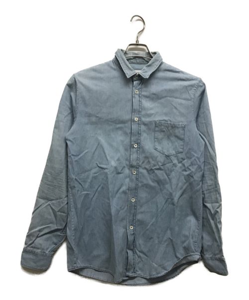 Maison Margiela（メゾンマルジェラ）Maison Margiela (メゾンマルジェラ) REGULAR WASHED SHIRTS インディゴ サイズ:46の古着・服飾アイテム