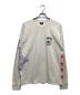 stussy（ステューシー）の古着「TEST STRIKE PIGMENT DYED LS T-shirt」｜ホワイト