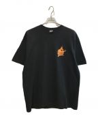 stussyステューシー）の古着「MR. BLOB spiral tee」｜ブラック