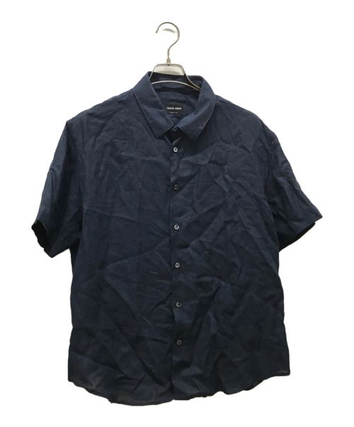 GIORGIO ARMANI（ジョルジョアルマーニ）GIORGIO ARMANI (ジョルジョアルマーニ) リネンシャツ ネイビー サイズ:44の古着・服飾アイテム