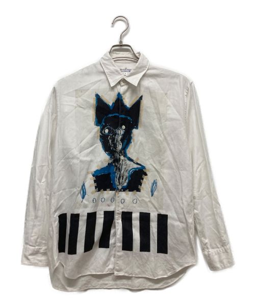 COMME des GARCONS SHIRT（コムデギャルソンシャツ）COMME des GARCONS SHIRT (コムデギャルソンシャツ) JEAN MICHEL BASQUIAT SHIRT ホワイト サイズ:Sの古着・服飾アイテム