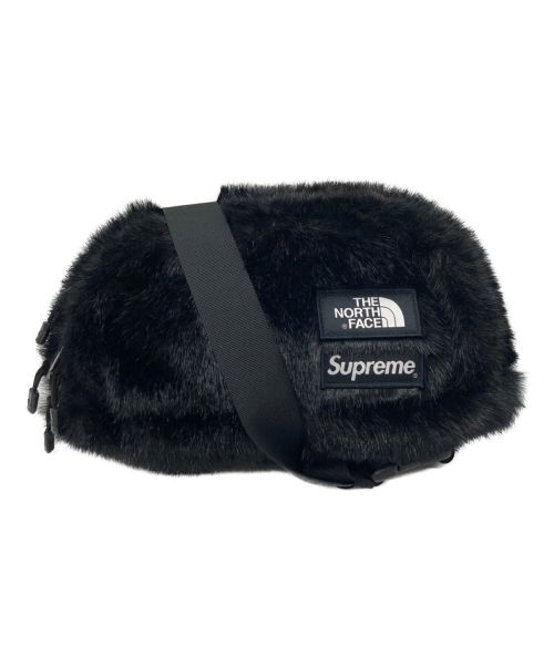 SUPREME×THE NORTH FACE（シュプリーム × ザノースフェイス）Supreme×THE NORTH FACE (シュプリーム × ザノースフェイス) Faux Fur Waist Bag ブラックの古着・服飾アイテム