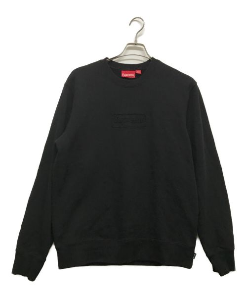 SUPREME（シュプリーム）Supreme (シュプリーム) cutout logo crewneck ブラック サイズ:Mの古着・服飾アイテム