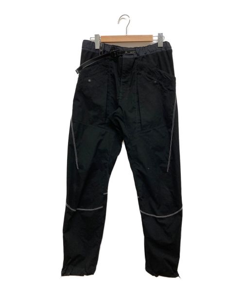 and wander（アンドワンダー）and wander (アンドワンダー) PERTEX nylon rip pants ブラック サイズ:4の古着・服飾アイテム