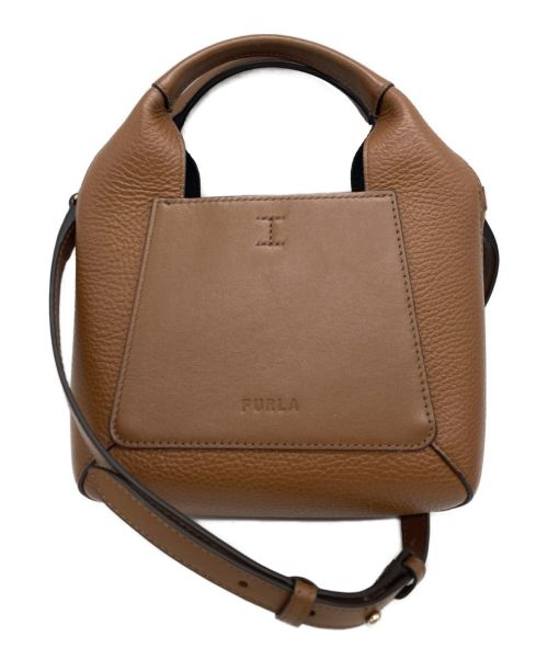 FURLA（フルラ）FURLA (フルラ) GILDA ミニトートバッグ ブラウンの古着・服飾アイテム