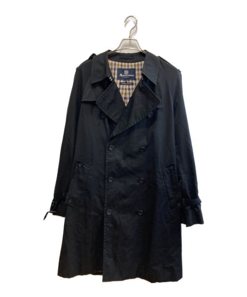 Aquascutum（アクアスキュータム）Aquascutum (アクアスキュータム) トレンチコート ブラック サイズ:42の古着・服飾アイテム