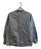 STILL BY HANDスティルバイハンド）の古着「COTTON BAND COLLAR SHIRT」｜ブルー