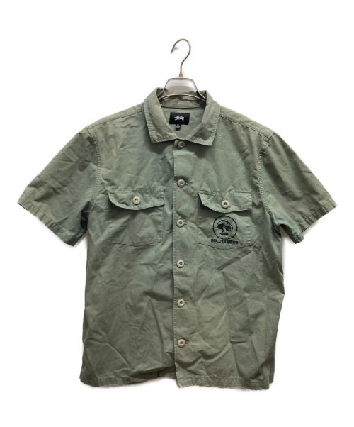 stussy（ステューシー）stussy (ステューシー) シャツ オリーブ サイズ:Mの古着・服飾アイテム