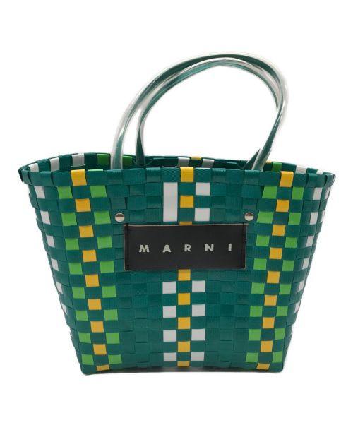 MARNI（マルニ）MARNI (マルニ) フラワーカフェピクニックバッグ グリーンの古着・服飾アイテム