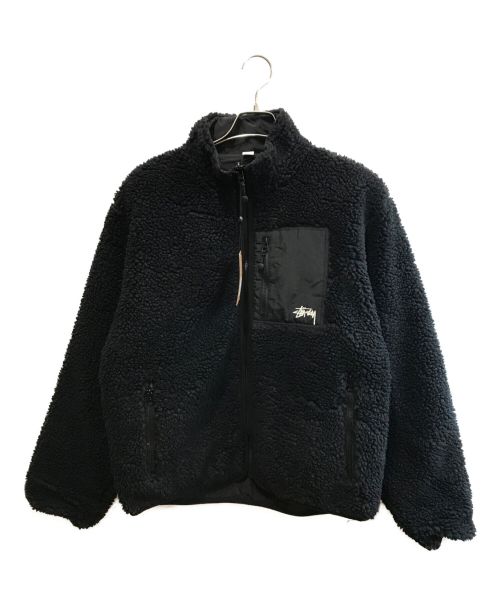 stussy（ステューシー）stussy (ステューシー) sherpa reversible jacket ブラック サイズ:Mの古着・服飾アイテム