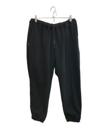 Stripes For Creative（ストライプ フォー クリエイティブ）の古着「SPOT WIDE FLEECE PANTS」｜ブラック