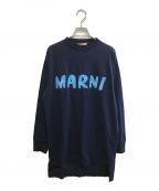 MARNIマルニ）の古着「ロングスリーブTシャツ」｜ネイビー