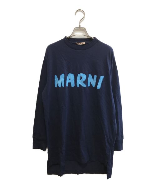 MARNI（マルニ）MARNI (マルニ) ロングスリーブTシャツ ネイビー サイズ:36の古着・服飾アイテム