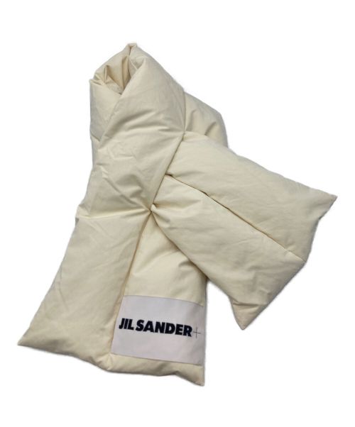 JIL SANDER+（ジルサンダープラス）JIL SANDER+ (ジルサンダープラス) ダウンマフラー アイボリーの古着・服飾アイテム