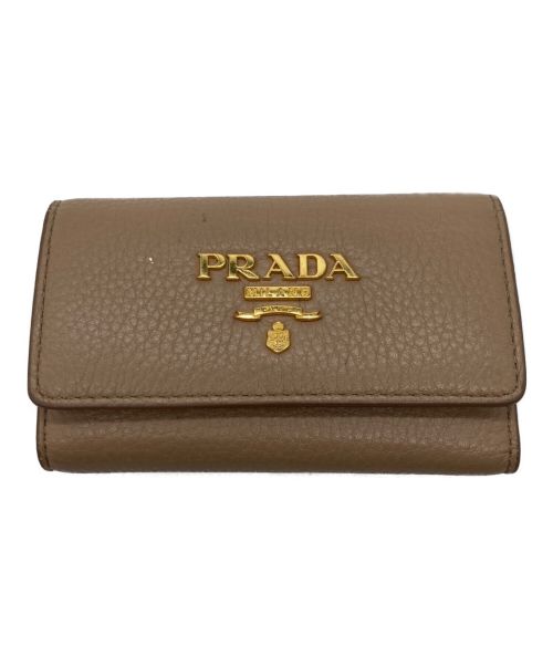 PRADA（プラダ）PRADA (プラダ) キーケース ベージュの古着・服飾アイテム