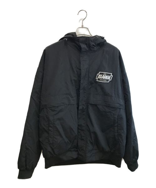 X-LARGE（エクストララージ）X-LARGE (エクストララージ) NYLON PUFFER JACKET ブラック サイズ:XLの古着・服飾アイテム