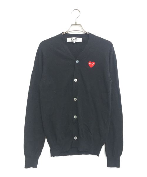 PLAY COMME des GARCONS（プレイ コムデギャルソン）PLAY COMME des GARCONS (プレイ コムデギャルソン) カーディガン ブラック サイズ:Lの古着・服飾アイテム