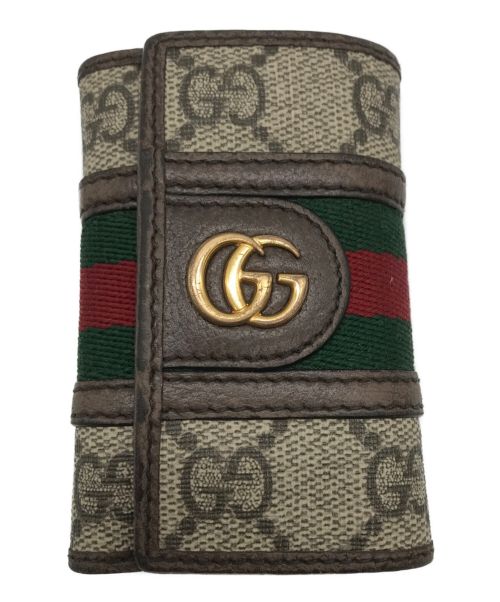 GUCCI（グッチ）GUCCI (グッチ) 6連キーケース ブラウンの古着・服飾アイテム