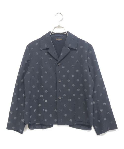 COMME des GARCONS（コムデギャルソン）COMME des GARCONS (コムデギャルソン) マーブル柄テーラードジャケット ネイビー サイズ:表記なしの古着・服飾アイテム